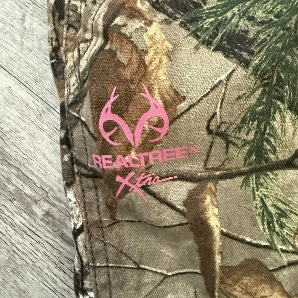Realtree Xtra Camo Cargo Pants Size XL Hunting Camouflage 40x31 Pink Logo